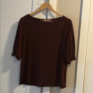 H&M maroon blouse top